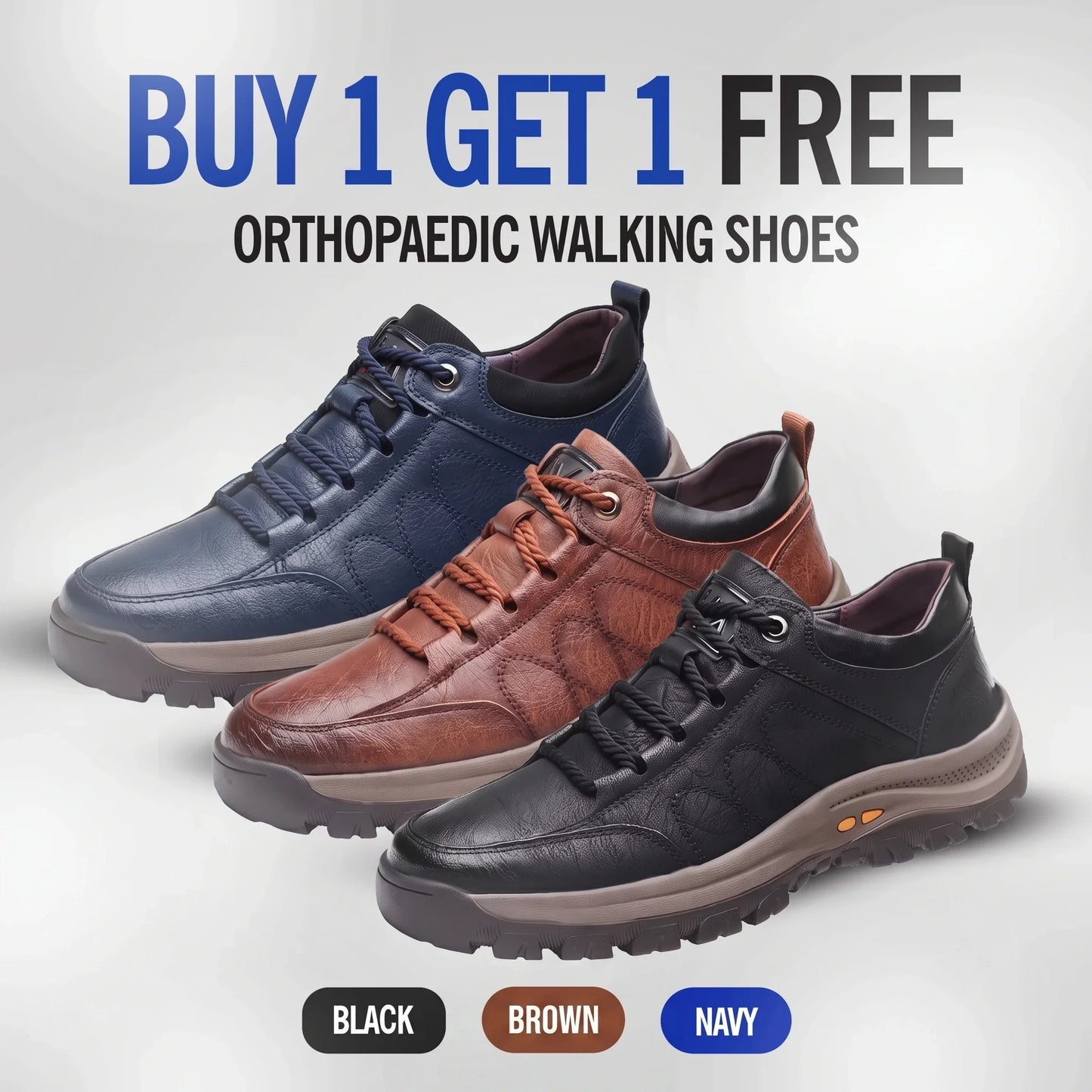 Buy 1 Get 1 Free – OrthoPlush Ergonomic Shoes